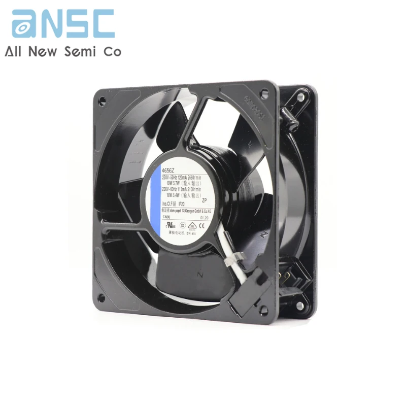 Original Axial fan 4656Z 12038 220V 120mA All-metal case cooling fan