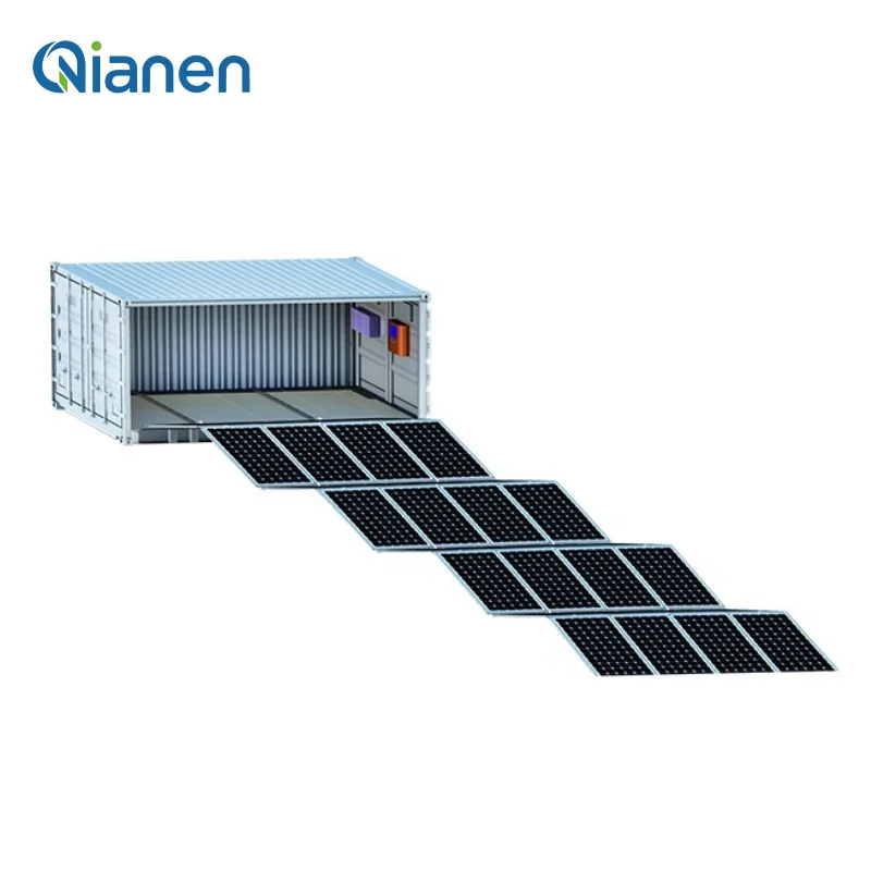 QIANEN 80 kW skládací komerční mobilní systém pro výrobu energie fotovoltaický systém ukládání energie lithium-iontový MPPT