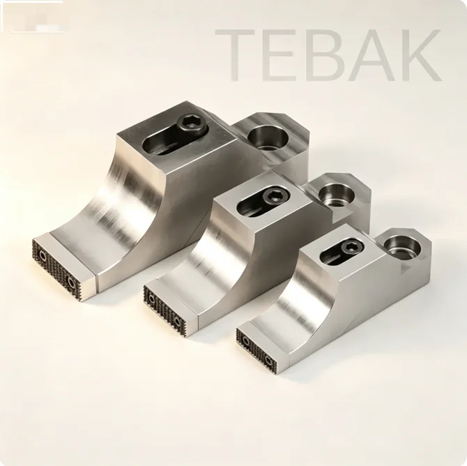 TEBAK CNC Side Fixture Clamp M6 M8 M12 M16 Flat End Bench Vise Frog Clamp TOK Vise Workholding Clamping Fixture