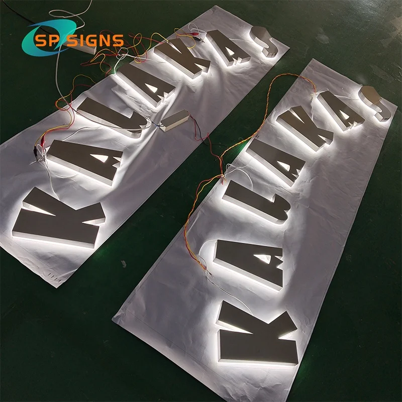 SP Factory Popular Product 3d Illuminated Advertising Signage Electronic  Storefront Led Letters 3d Signs Business Backlight