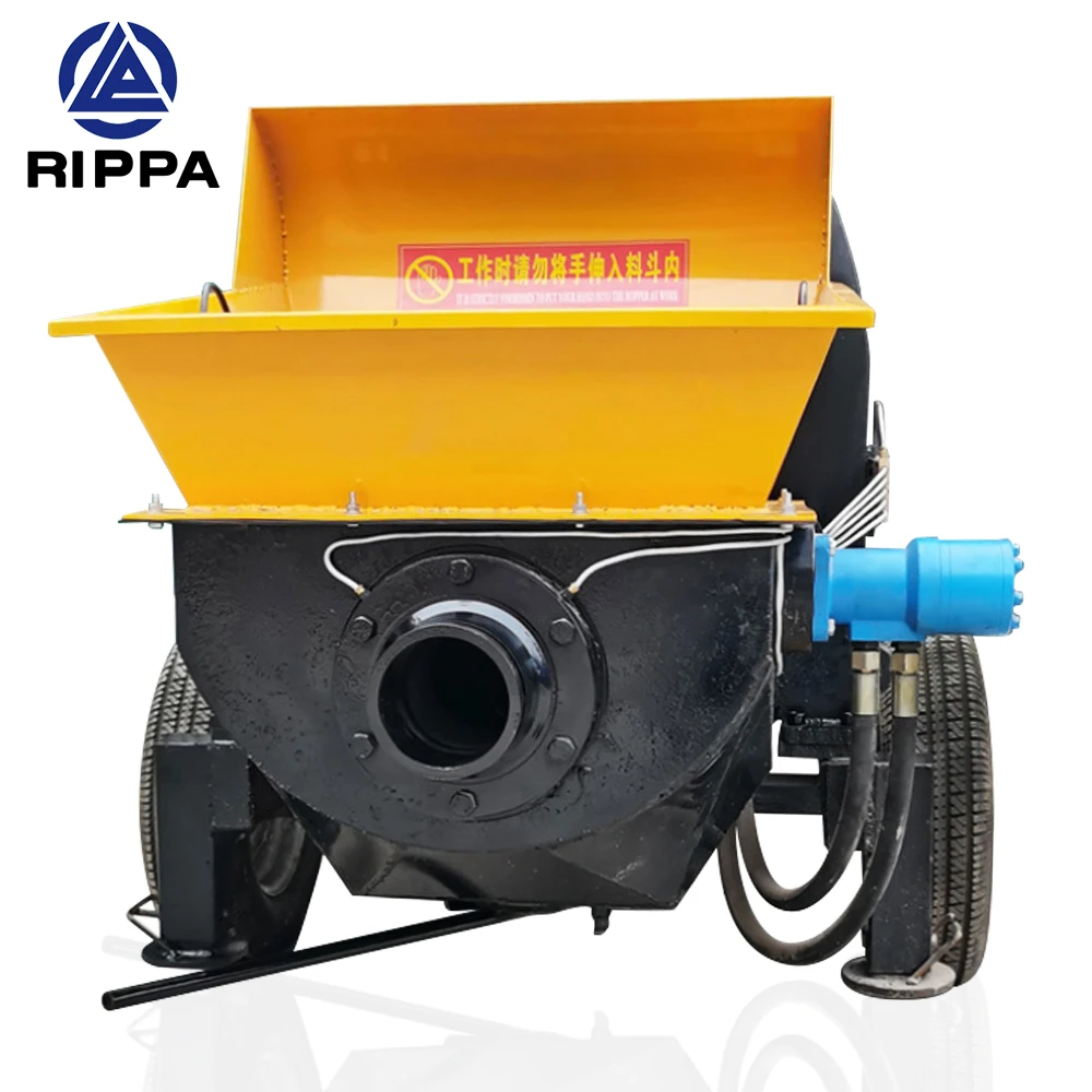 Rippa High Quality Concrete Line Pump Small Mini Trailer Stationary Concrete Pump Truck Mixer Concrete Pump