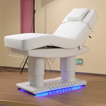Yimmi Modern Salon Shop Electric Beauty Bed Adjustable SPA Chair Bed With Foot Pedal Treatment Bed