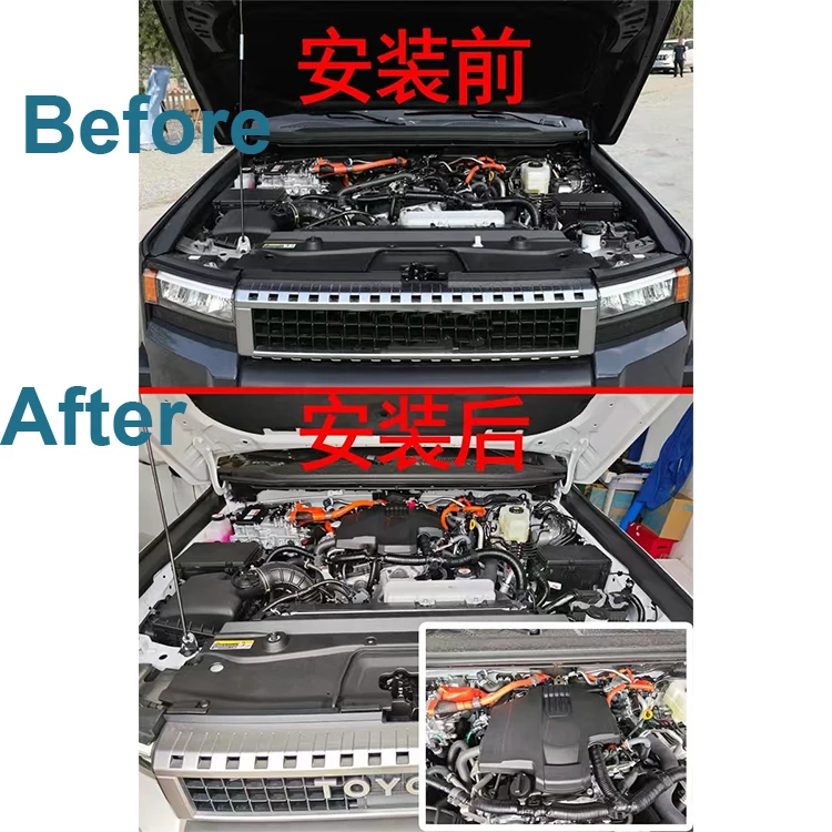 Hood Bonnet Guard Engine Protector Cover Panel Hood  Engine Cover for for Prado Land Cruiser LC250 2024 2025