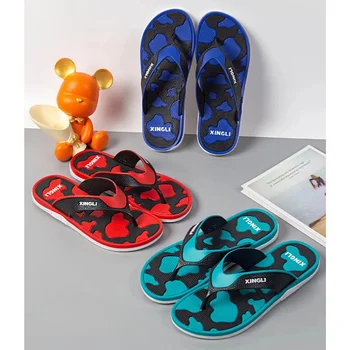 Factory Bulk Clearance Sale Brand New Cheap Price Flip Flops PVC Summer Fashion Beach Shoes Casual Slippers For Men