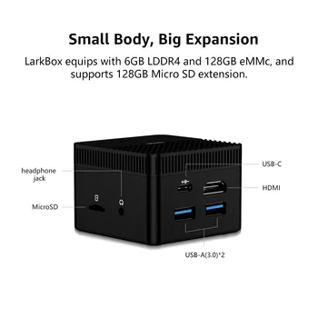 CHUWI Larkbox - World's Smallest 4K Mini PC with Intel