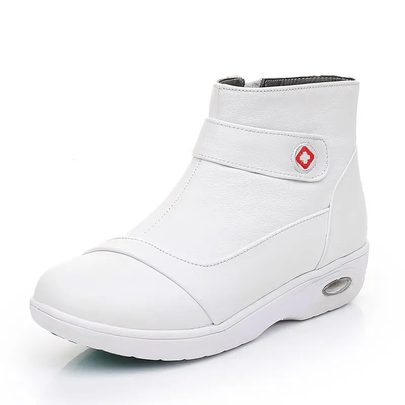 Winter Nurse Shoes Wholesale Genuine Leather Anti-slip