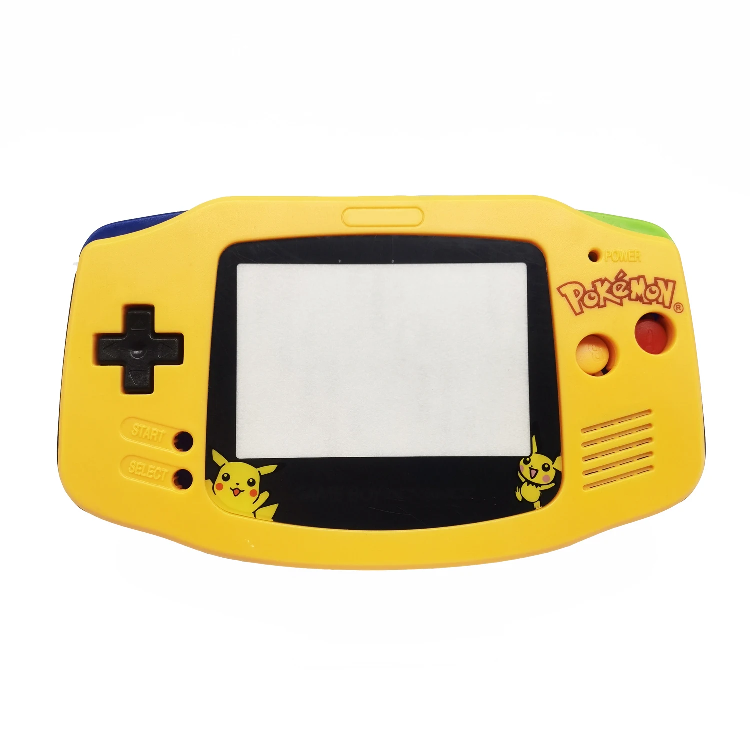Housing for Nintendo GBA GameBoy Advance Shell Screen Pokemo Yellow Pikachu