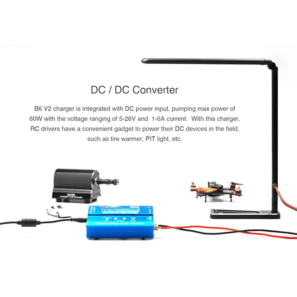 B6 V2 Balance Charger Discharger 6A 60W For TYI Mavic TB4X PB Li-ion Battery Charger manufacture