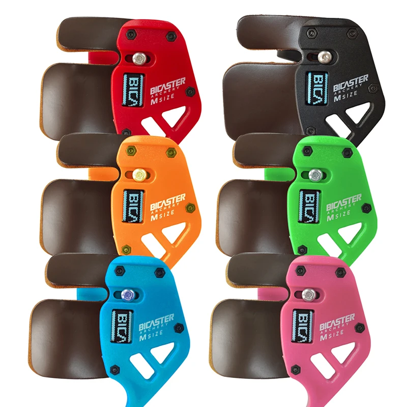 Set Protezione Dita Per Tiro Con L'Arco - 4 Pezzi In Silicone, Per Archi E Frecce, Nero E Rosso