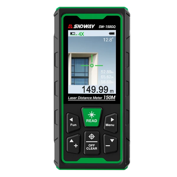 Sndway Green Line Camera Rangefinder Laser Ranging Telescope 500ft Tapes Measures Distance Meter