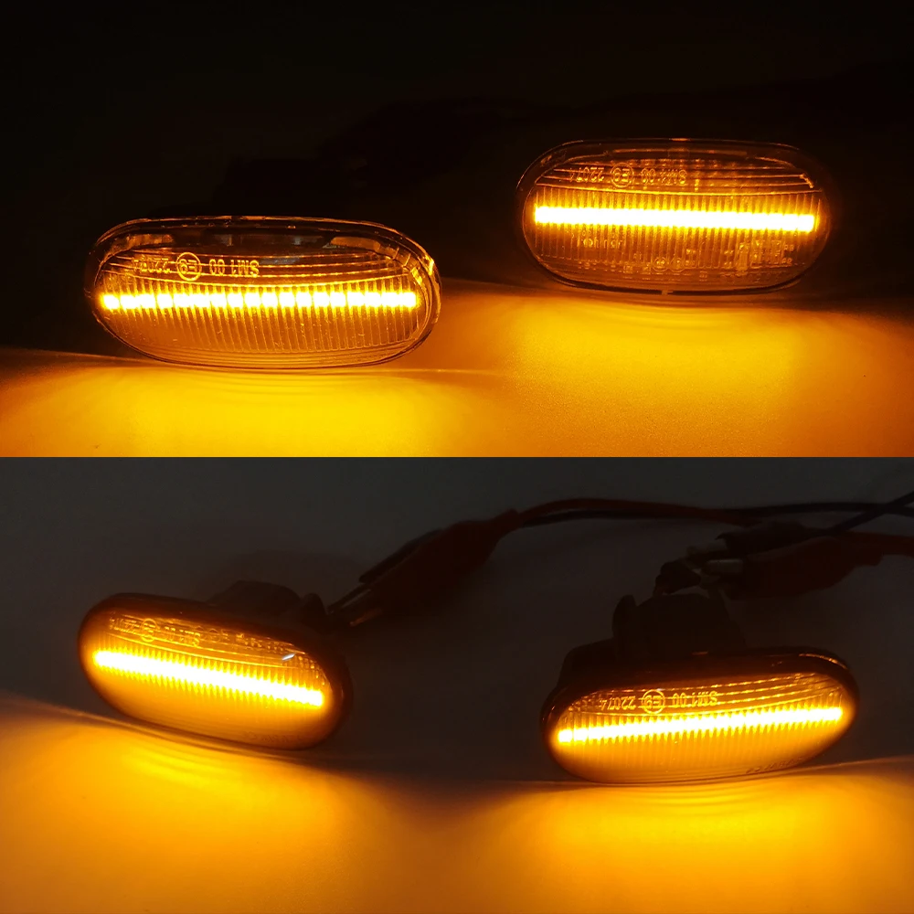 Source 2PCS Led Dynamic Side Marker Turn Signal Light Sequential