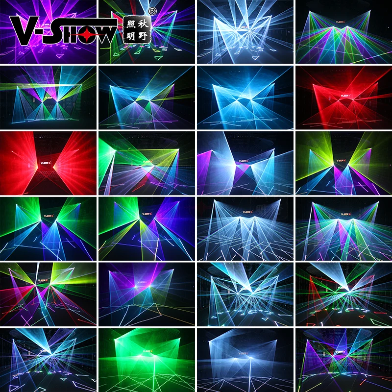 VSHOW L0303 Mini 3W Animation RGB DMX ILDA Laser Light 30K for Disco Event DJ Show