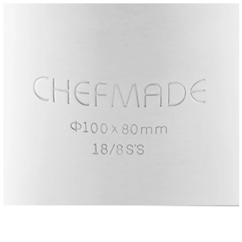 CHEFMADE WK9311 4" Round Stainless Steel DIY Baking Mold Kitchen Tools Cake Dessert Mousse Bread Candle Soap Made Silicone