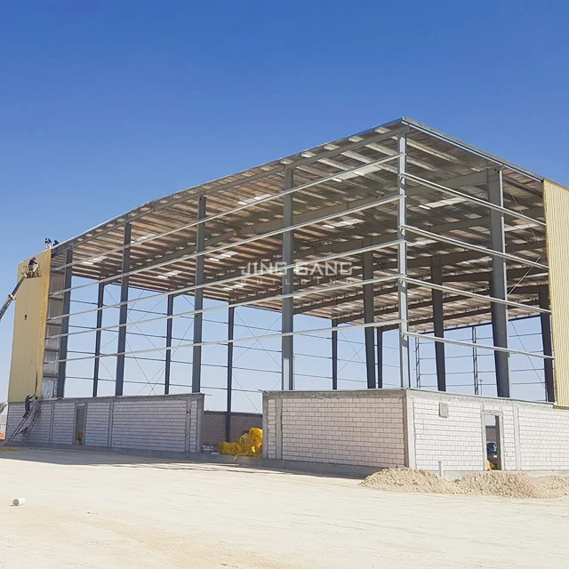 As construções do armazém da construção de aço pré-fabricaram o material estável do quadro do metal