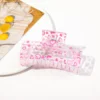 8.5 cm square-heart-shaped pink