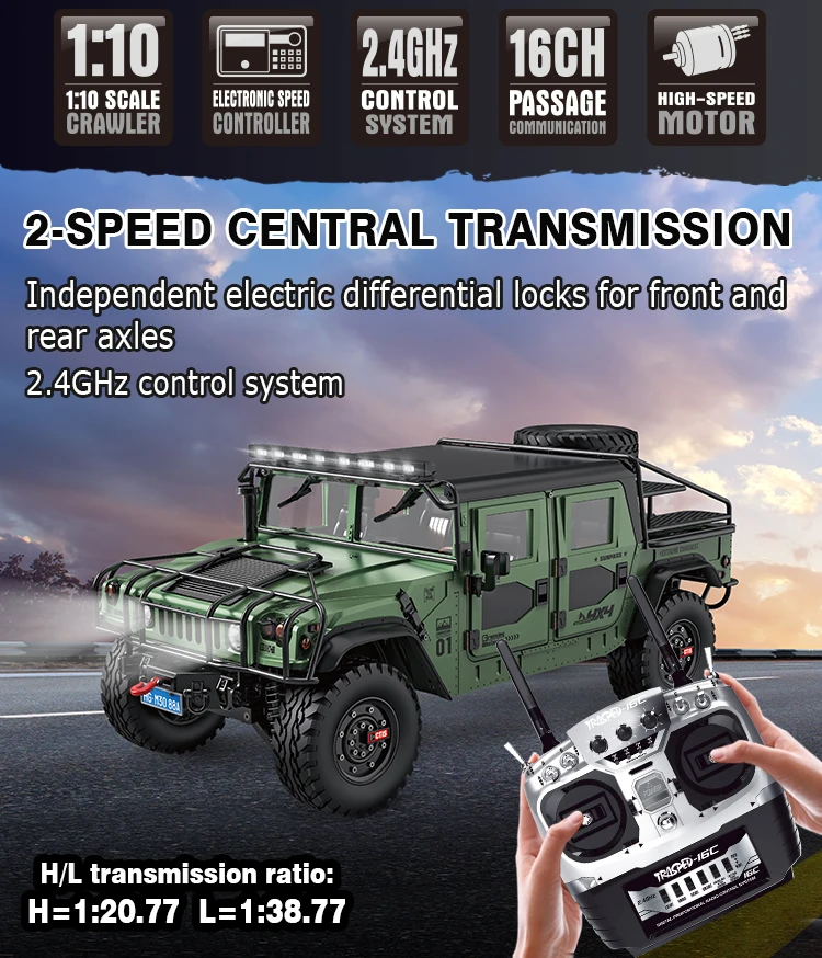 Hg-p415a Pro New Hobby 2.4g Remote Control Truck 1:10 4wd 4x4 Pick-up ...