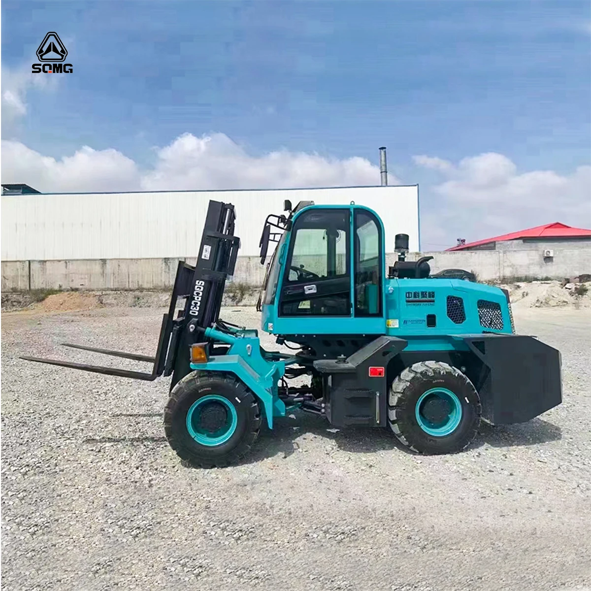 4000kg Capacity 4x4 Wheels Telescopic Forklift Rough Terrain Forklift