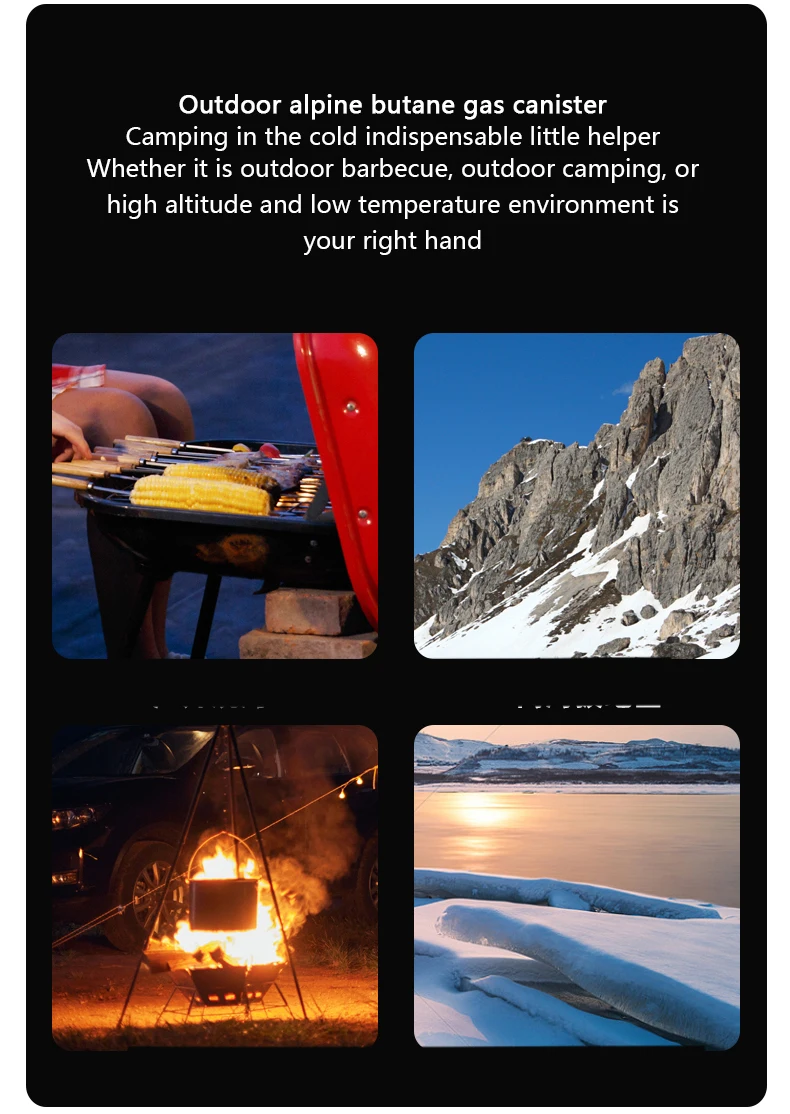 Factory Customized Logo Butane Alpine Gas Cylinder Cartridge Propane