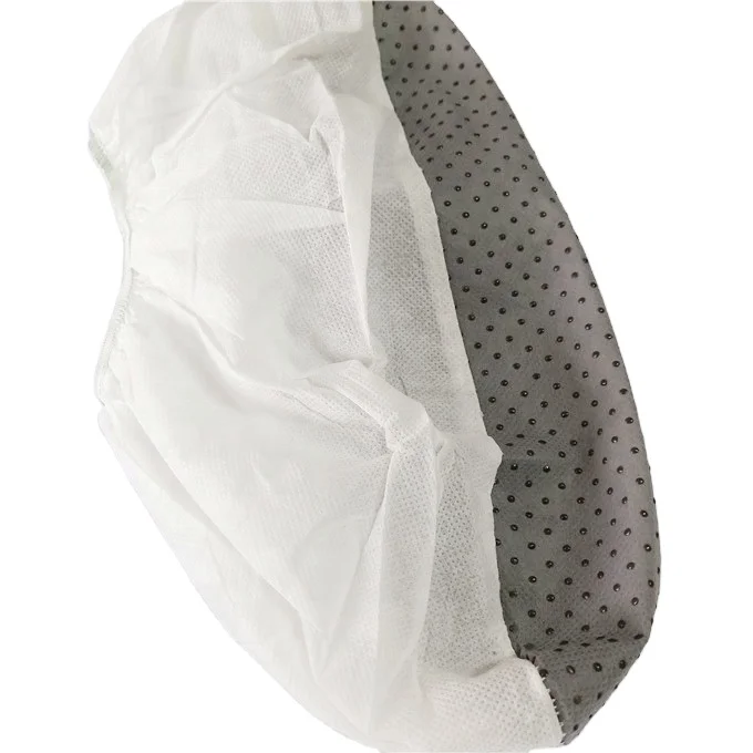 Dotted Nonslip Non Woven Disposable Antiskid Overshoe Shoe Cover manufacture