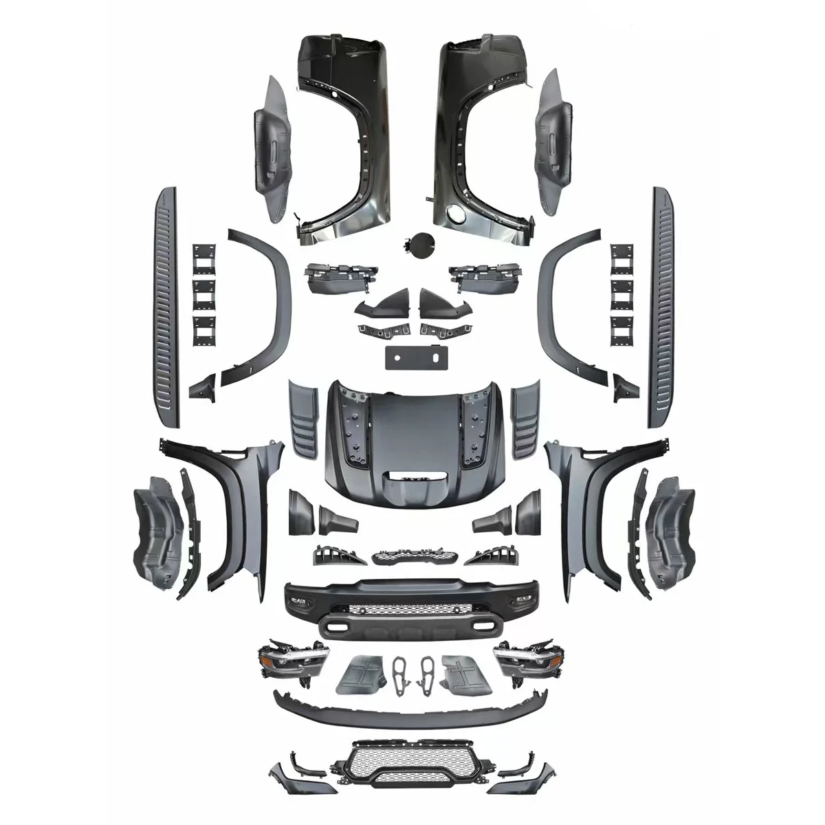 Car Bumpers 20132018 Dodge Ram 1500 Upgrade 2021 Trx Trex Kit