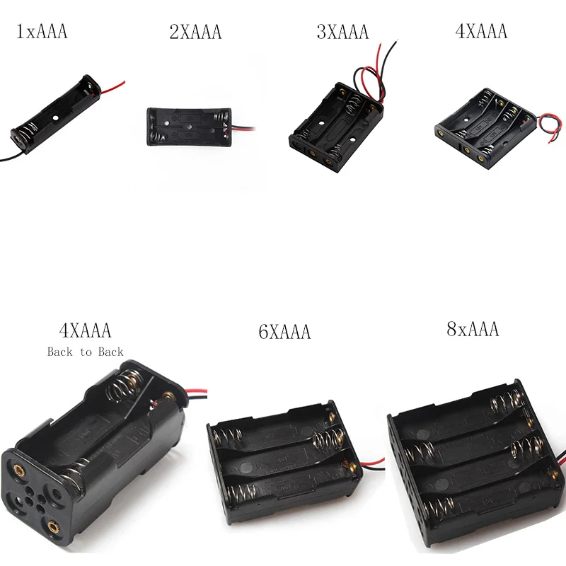 Plastic a Size Battery Holder Case Box 1 2 3 4 5 6 8 Slot With Wire Leads No Cover Switch Buy a Battery Holder Size Battery Holder Case Box Battery Holder