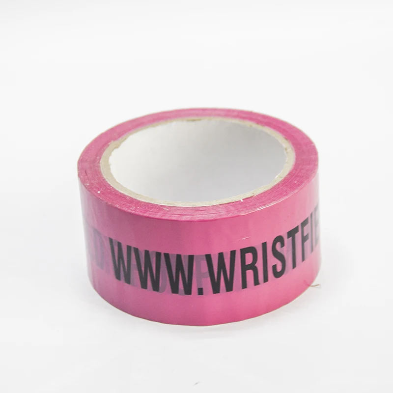 Small MOQ Customized Printed Branded Pink Packaging Mail Box Packing Tape With Logo Skotch Emballage for Small Business