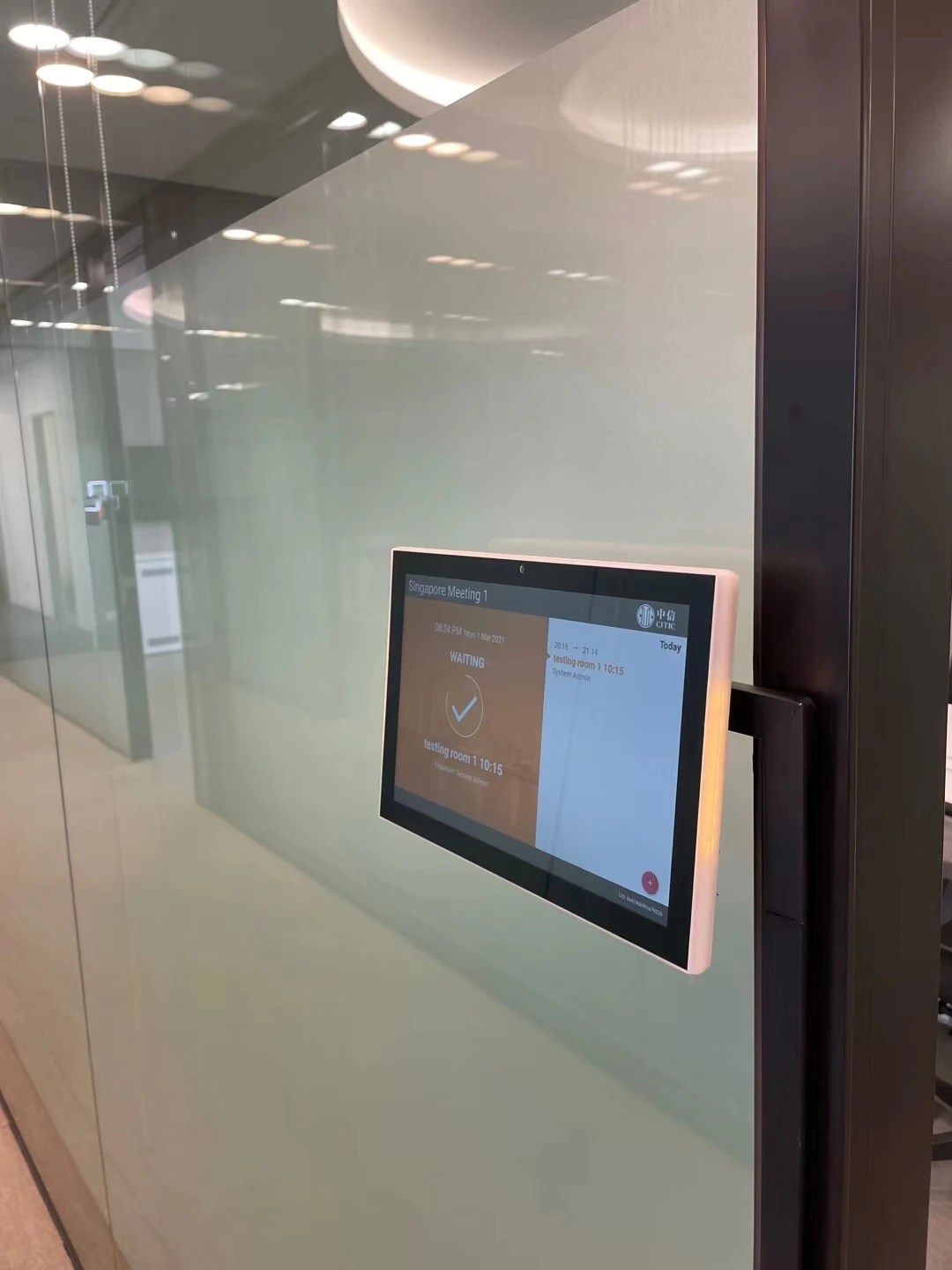 Android POE NFC Tablet With LED Light Bar for Meeting Room