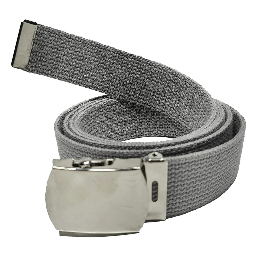 Wholesale Adjustable Training Web Belt Wear-resistant Multifunctional Cotton Canvas Color Webbed Tactical Belt