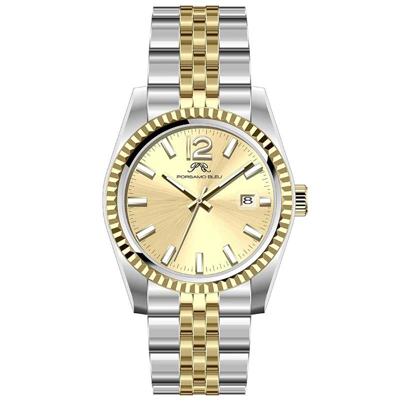 OEM Design Private Label Valentine Stainless Steel Couple Watch Japan or Swiss Movt for Ladies and Men U3046