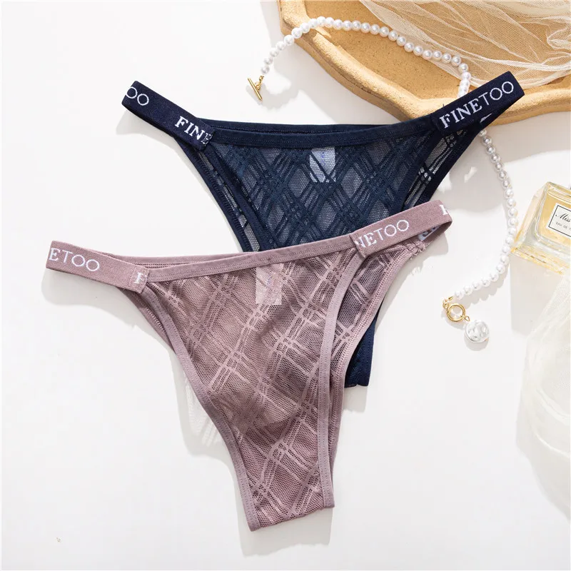 FINETOO Letter Graphic Panty