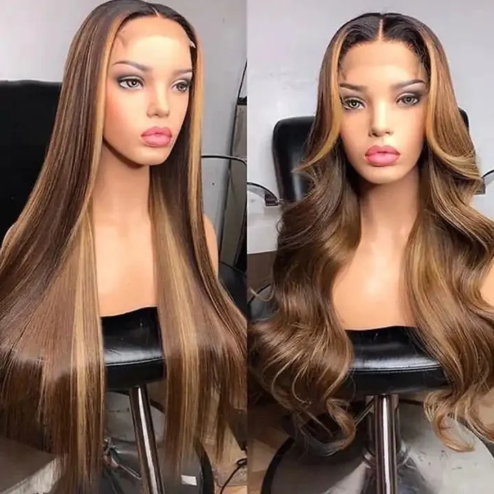 Wig brown ombré 40 inches Long Swisslace Lacefront Amazon.com : 40 Inch Lace Front Wig - Human Hair, Reddish  main image 4