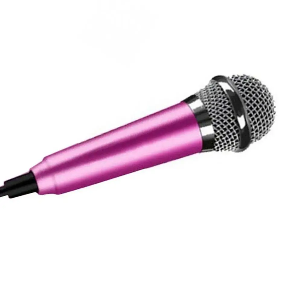 Mini Portable Vocal Microphone for Mobile Phone Computer Recording Chat and Singing（Rose Gold） Tablet 