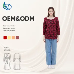 2026 New Knitted Solid Embroidered Lady's Casual Top