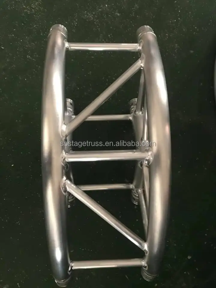 product 290mm aluminum spigot truss 2 way 90 arc corner truss corner truss display stage connection accessories-7