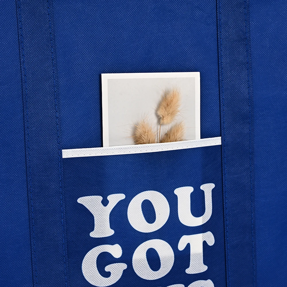 Eco Friendly Reusable Organic RPET Tote Bag Grocery Cotton Cloth Shopping Bags with Custom logo Printed supplier