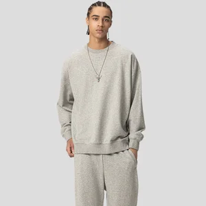 High Quality 400G Heavyweight Neck Pullover Factory Direct Custom Unisex Crewneck Sweatshirt Embroidered Technique Solid Spring