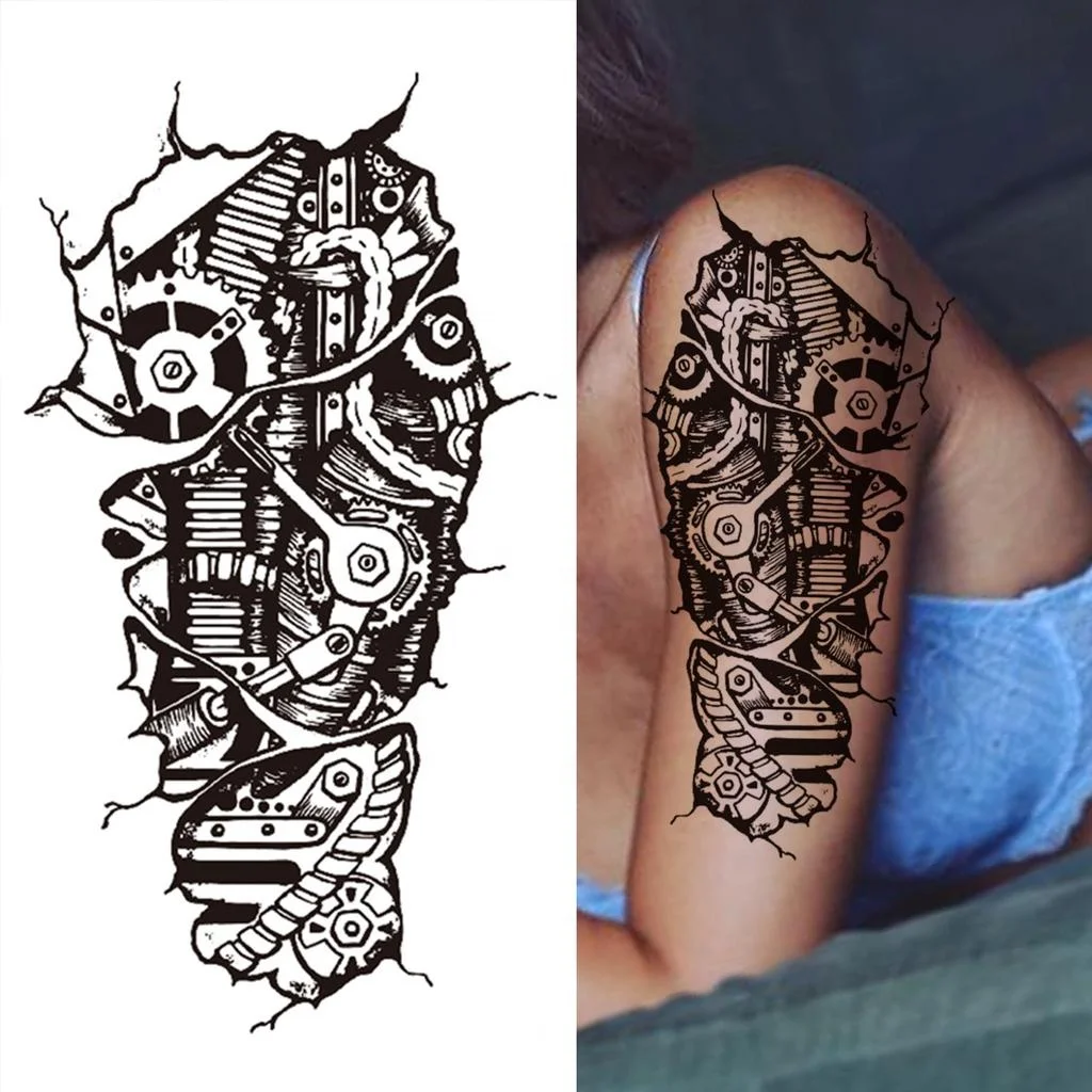 Full Sleeve Mechanical Arm Sleeve Tattoo Design - Etsy India