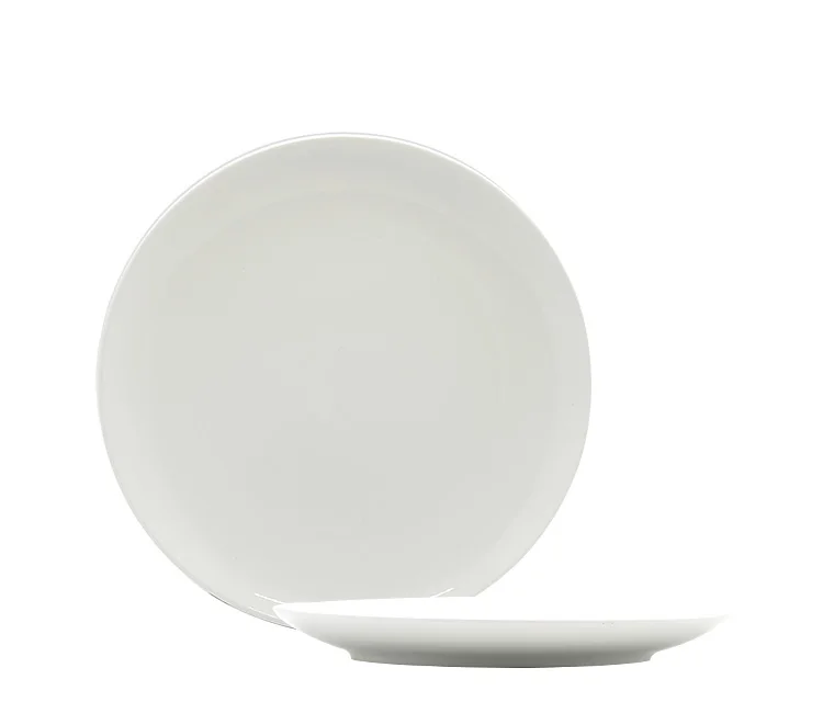 Wholesale high quality dinner food serving white ceramic porcelain wedding event hotel party plates for restaurant