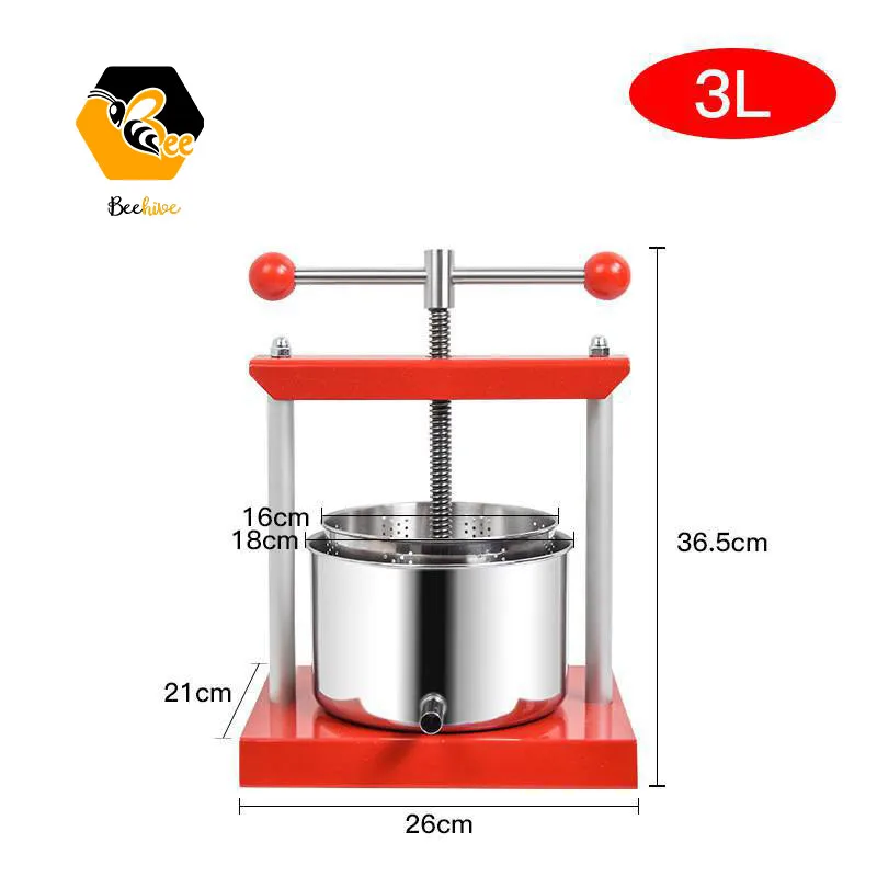 Заводская поставка Ручной пресс для фруктового сока из нержавеющей стали соковыжималка машина приготовления яблочного сидра