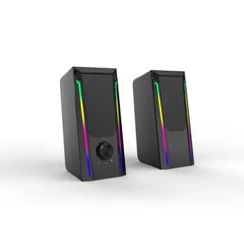 2021 Trending Products LED RGB USB DC 5V Desktop Computer Wireless Bluetooths 2.0 Speakers