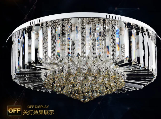 Decorative Hanging Round Modern Ceiling Lamp Crystal Ceiling Light Led Ceiling Light ETL60124