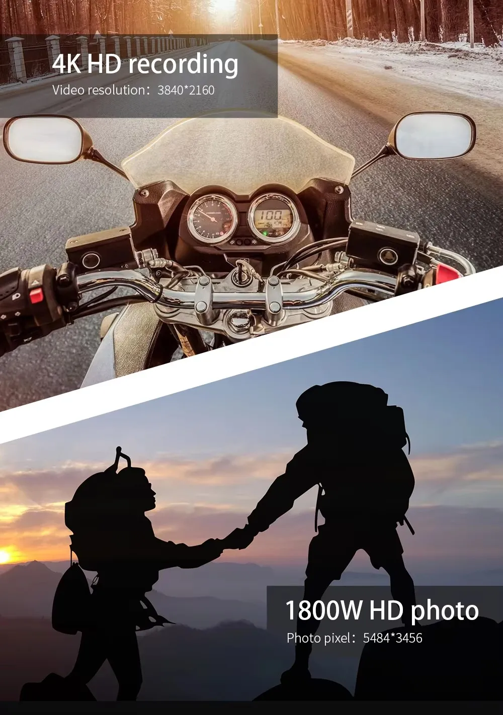 4K Outdoor Sports Camera Glasses Mountain Biking Outdoor Video Camera Sunglasses