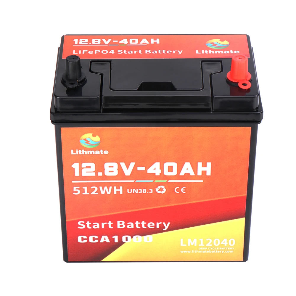 Hot Selling Small Capacity High Power CCA 1000 12.8V Lifepo4 12v 40ah Car Jump Start Lithium Battery