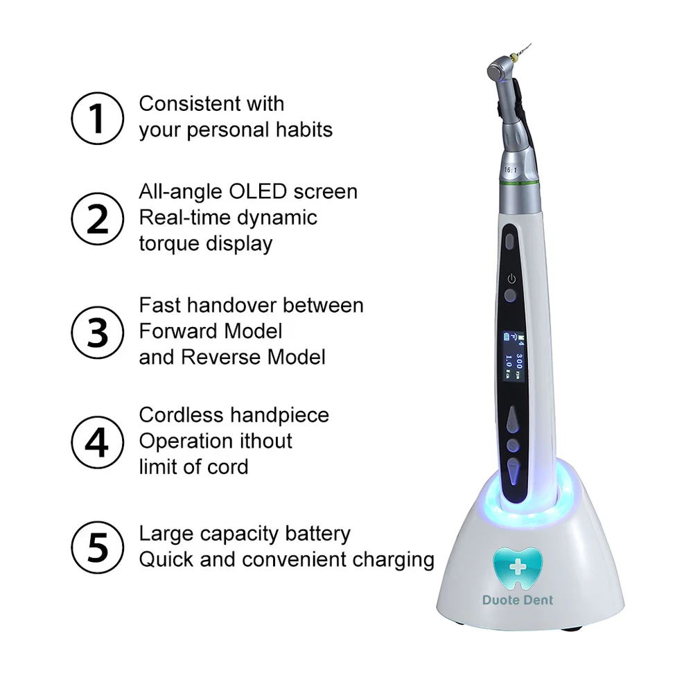 Заводская цена 16:1 эндодонтическая обработка под углом эндододонтический наконечник стоматологический беспроводной светодиодный