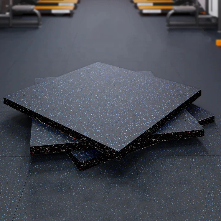 High Quality 15mm Thick Rubber Gym Flooring Shock Absorption