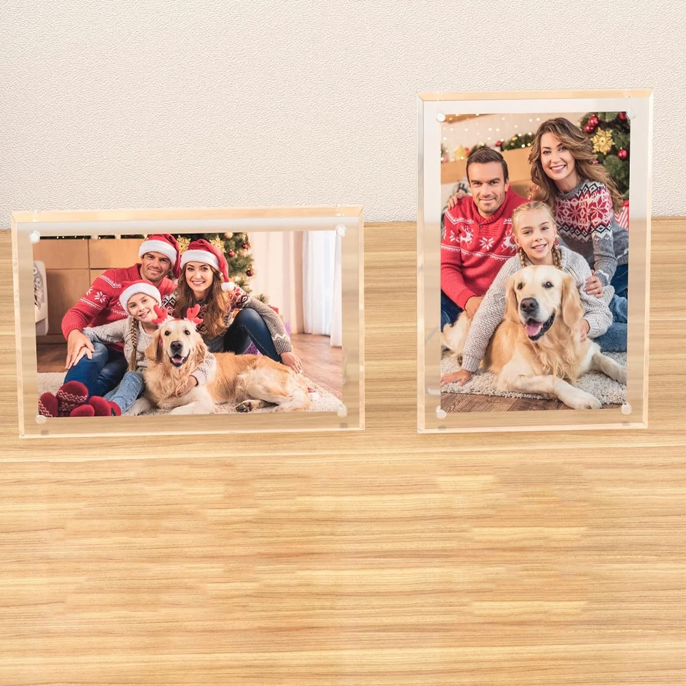 4x6 5x7 8.5x11 Picture Frame,Acrylic Clear Photo Frame With For