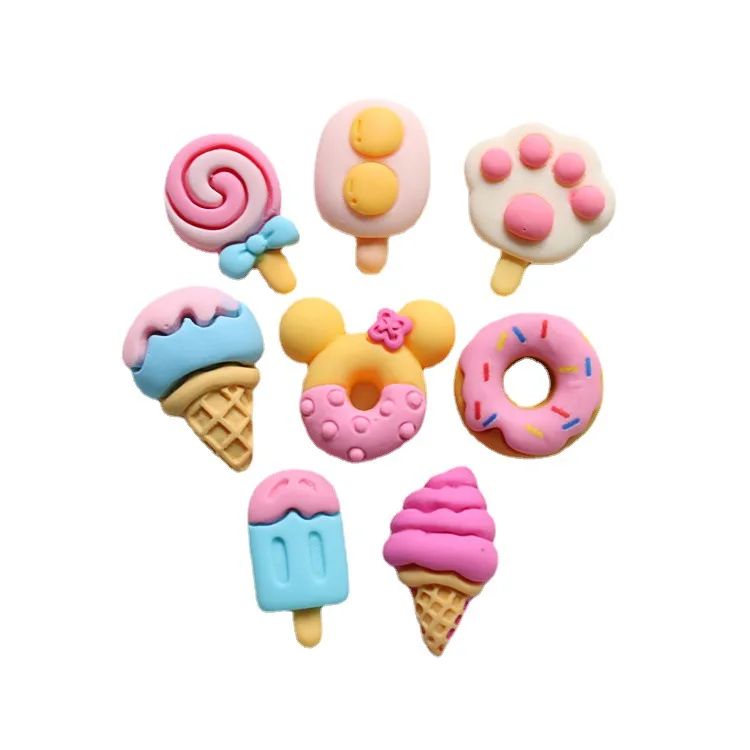 Large Assorted Ice Cream Scoop Cabochons Fake Food Fake Ice Cream Cones Ice  Cream Resins Ice Cream Charms 