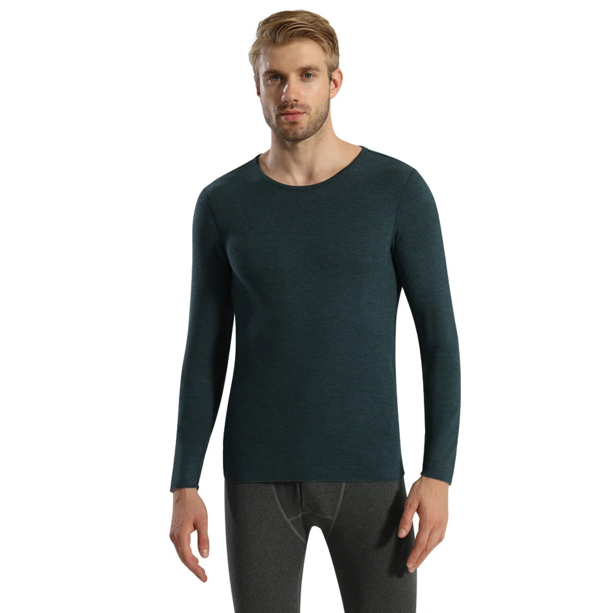 Men’s Seamless Self-Heating Cashmere Thermal Top – Sidiou Winter Wear