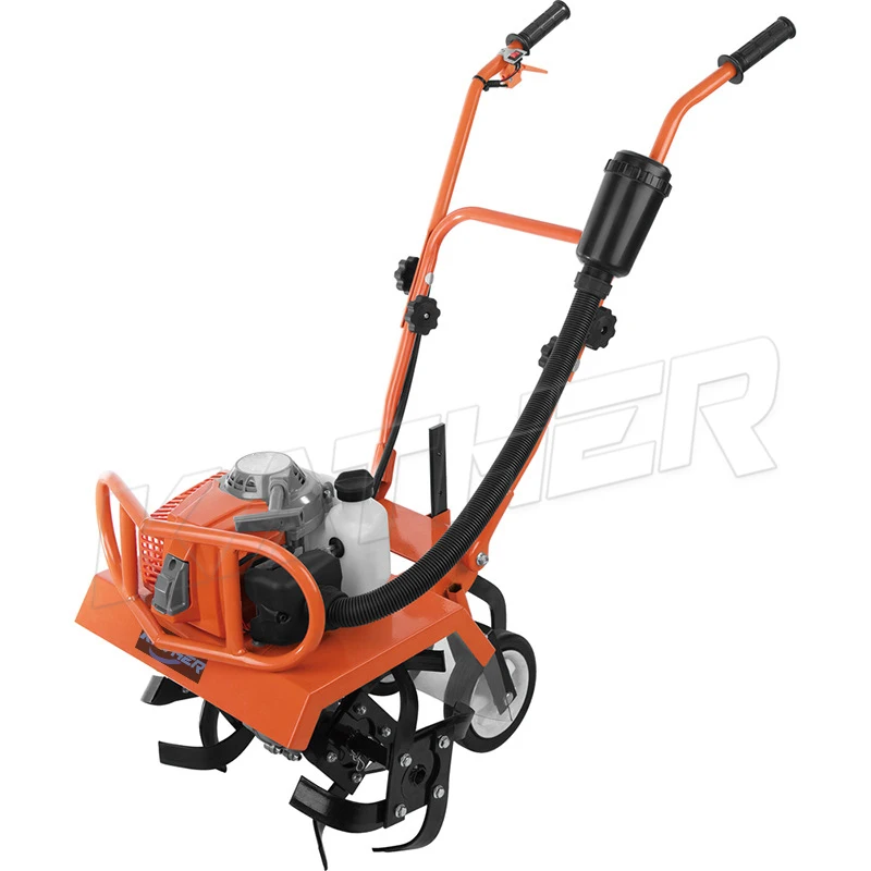 Agricultural Farming Compact Home Use Rotavator Walking Tractor Mini Power Tiller Cultivators Garden Orchard Loose Soil Weeding