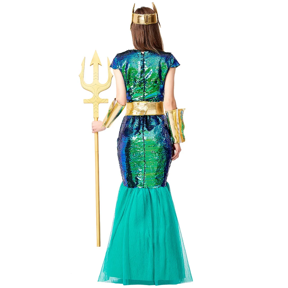 Hot Sale Adult Mermaid Cosplay Costumes Bulk for Halloween Party Sexy Women  Fancy Dress Mermaid Costume